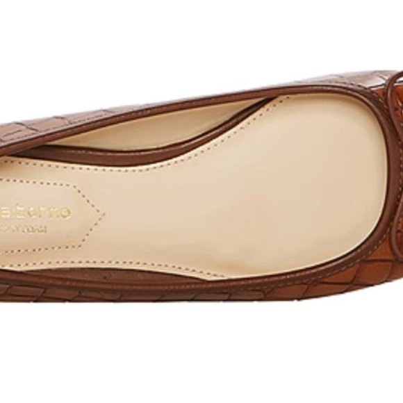 Liz Claiborne Women's Flushing Square Toe Slip-On Shoe 8W Cognac Brown NIB - Picture 4 of 4